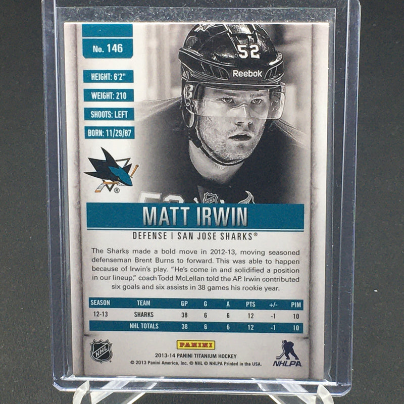 2013 PANINI TITANIUM - ROOKIE - M. IRWIN - #146 - #'D/52 - RC