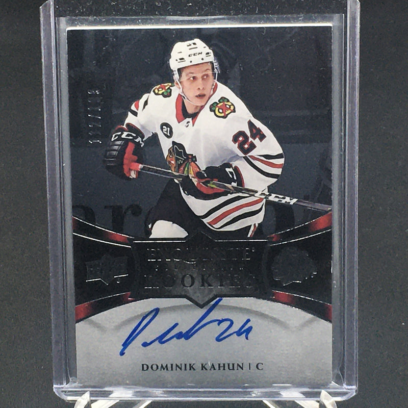 2018 UPPER DECK EXQUISITE - PLATINUM ROOKIES - D. KAHUN - #R3 - #'D/199 - AUTOGRAPH - RC