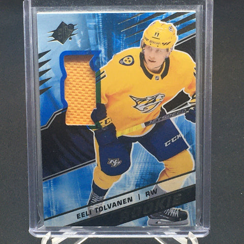 2018 UPPER DECK SPX - ROOKIE - E. TOLVANEN - #R-ET - JERSEY - RC