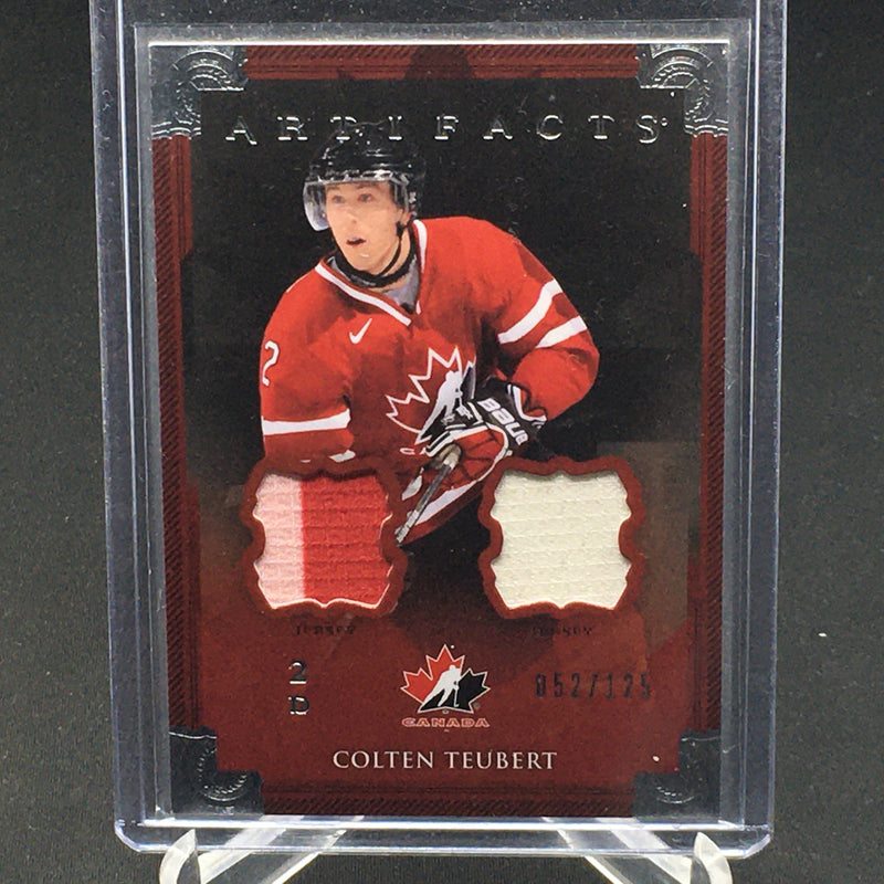 2013 UPPER DECK ARTIFACTS - C. TEUBERT - #131 - #'D/125 - DUAL RELIC