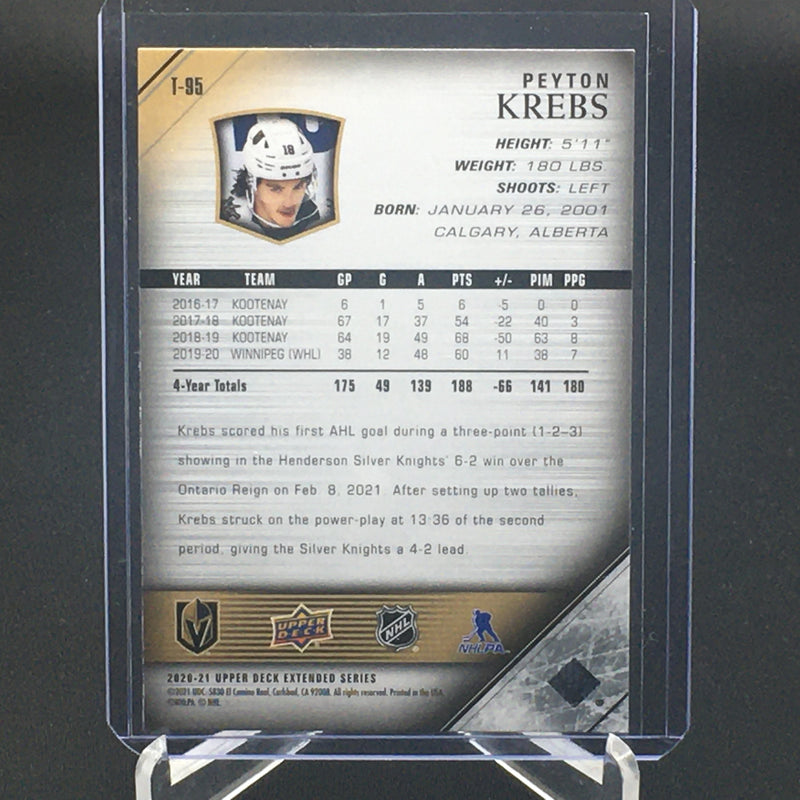2020 UPPER DECK EXTENDED SERIES 05-06 TRIBUTE - YOUNG GUNS ROOKIES - P. KREBS -