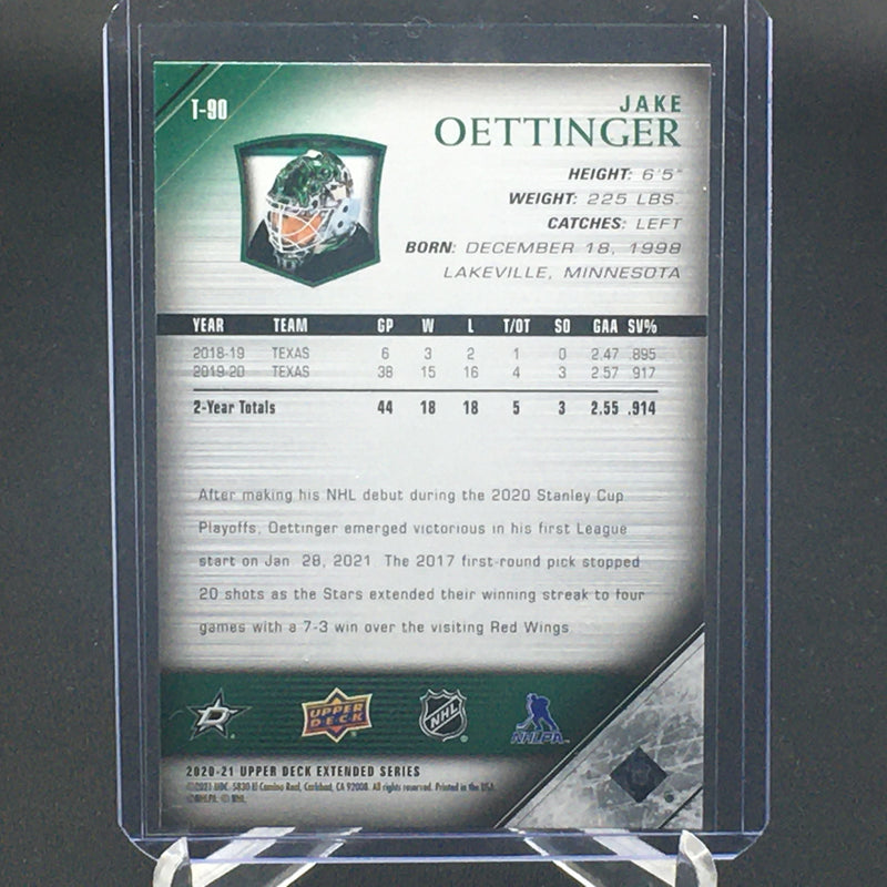 2020 UPPER DECK EXTENDED SERIES 05-06 TRIBUTE - YOUNG GUNS ROOKIES - J. OETTINGER -