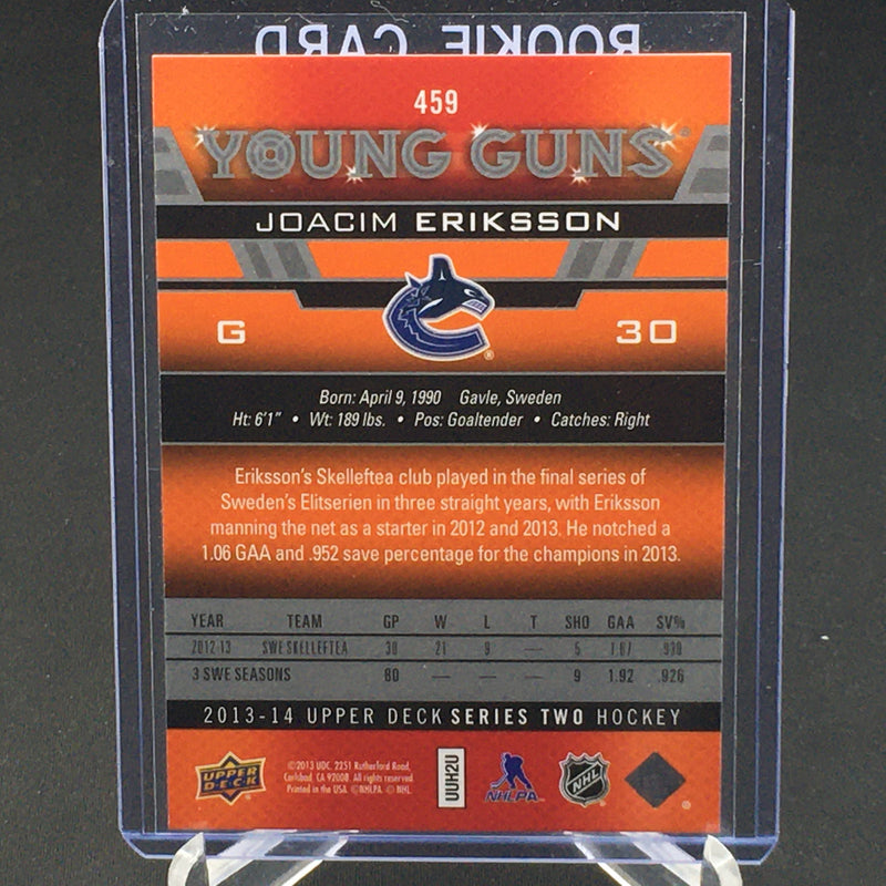 2013 UPPER DECK SERIES TWO - YOUNG GUNS - J. ERIKSSON -