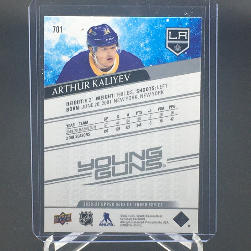 2020 UPPER DECK EXTENDED SERIES - YOUNG GUNS - A. KALIYEV -