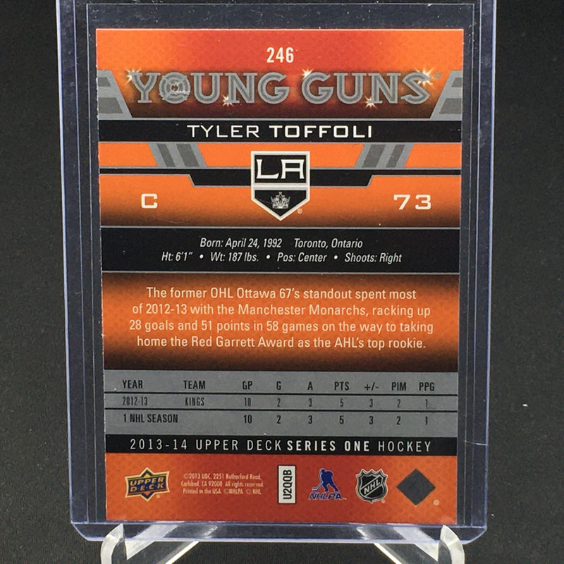 2013 UPPER DECK SERIES ONE - YOUNG GUNS - T. TOFFOLI -
