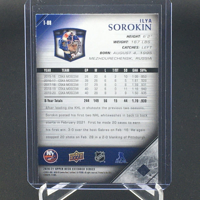 2020 UPPER DECK EXTENDED - 05-06 TRIBUTE YOUNG GUNS - I. SOROKIN -