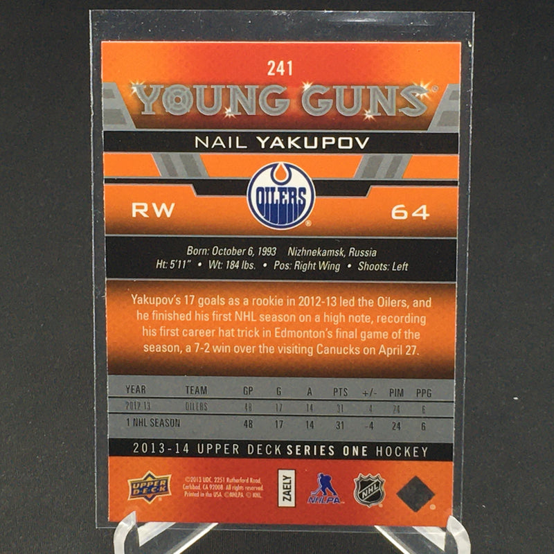 2013 UPPER DECK SERIES ONE - YOUNG GUNS - N. YAKUPOV -
