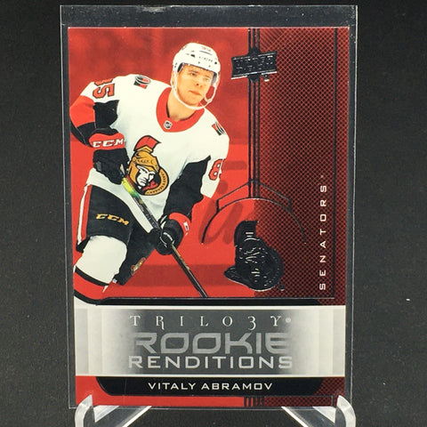 2019 UPPER DECK TRILOGY HOCKEY - ROOKIE RENDITIONS - SINGLES - #RR-1-50 - YOU PICK FROM LIST