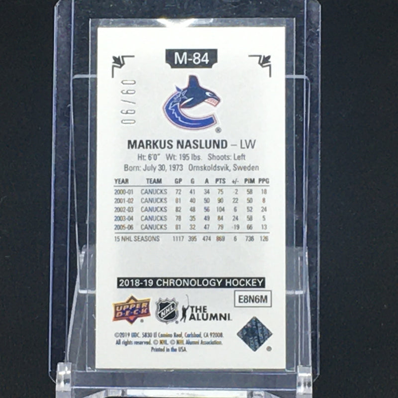 2018 UPPER DECK CHRONOLOGY - MINI TIME CAPSULE - M. NASLUND - #M-84 - #'D/90