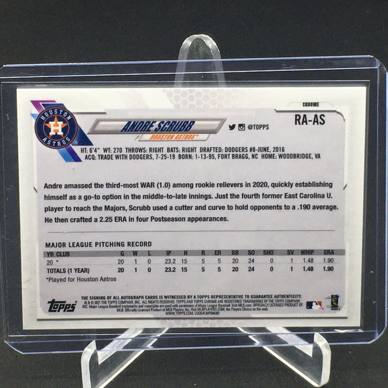 2021 TOPPS CHROME - A. SCRUBB -