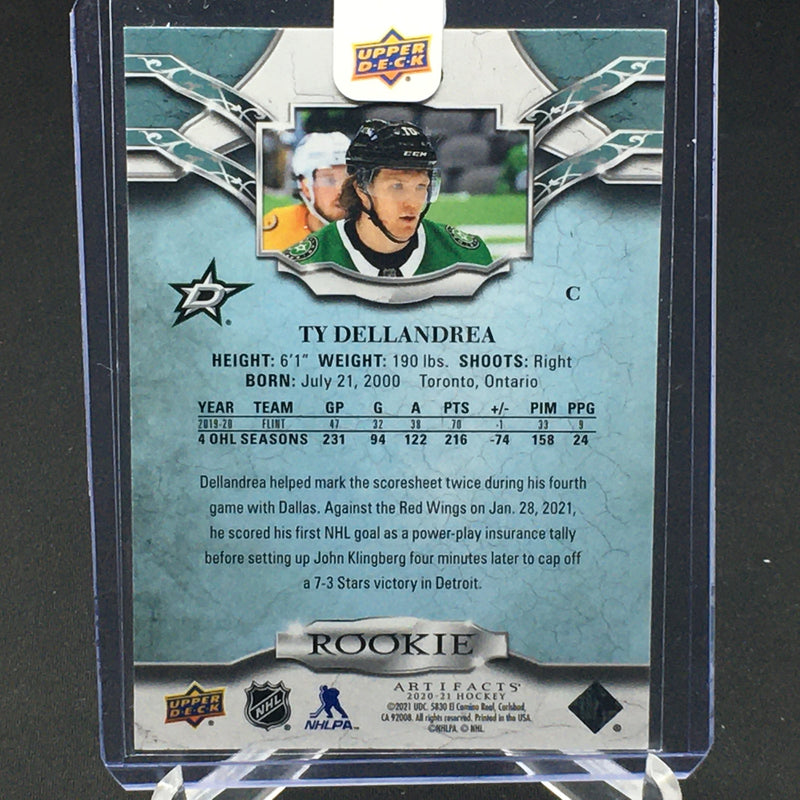 2020 UPPER DECK ARTIFACTS - SILVER ROOKIE - T. DELLANDREA - #190 - #'D/999 - RC