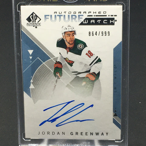 2018 UPPER DECK SP AUTHENTIC - FUTURE WATCH - J. GREENWAY - #155 - #'D/999 - AUTOGRAPH - RC