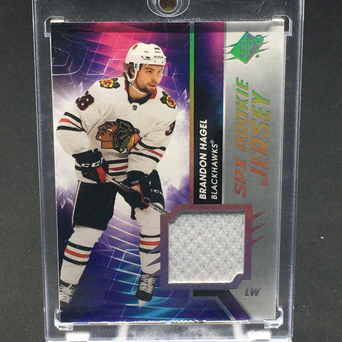 2020 UPPER DECK SPX - SPX ROOKIE JERSEY - B. HAGEL - #RJ-BH - JERSEY RELIC - RC