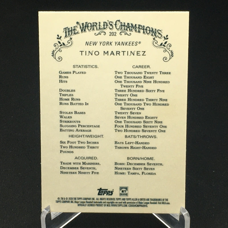 2020 TOPPS CHROME ALLEN AND GINTER BASEBALL - SINGLES -