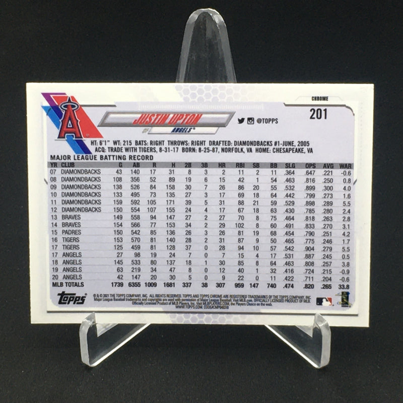 2021 TOPPS CHROME BASEBALL - SINGLES -