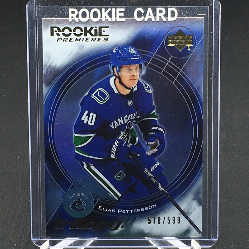 2018 UPPER DECK TRILOGY - ROOKIE PREMIERES - E. PETTERSSON - #03-EP - #'D/599 - RC
