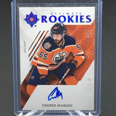 2018 UPPER DECK ULTIMATE COLLECTION - ULTIMATE ROOKIES - C. MARODY - #79 - #'D/299 - AUTOGRAPH - RC