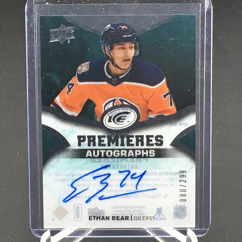 2018 UPPER DECK ICE - PREMIERES AUTOGRAPHS - E. BEAR - #IPA-BE - #'D/299 - AUTOGRAPH