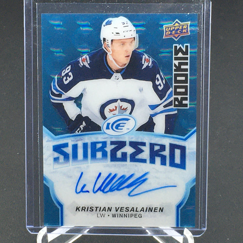 2018 UPPER DECK ICE - BLUE - SUBZERO - K. VESALAINEN -