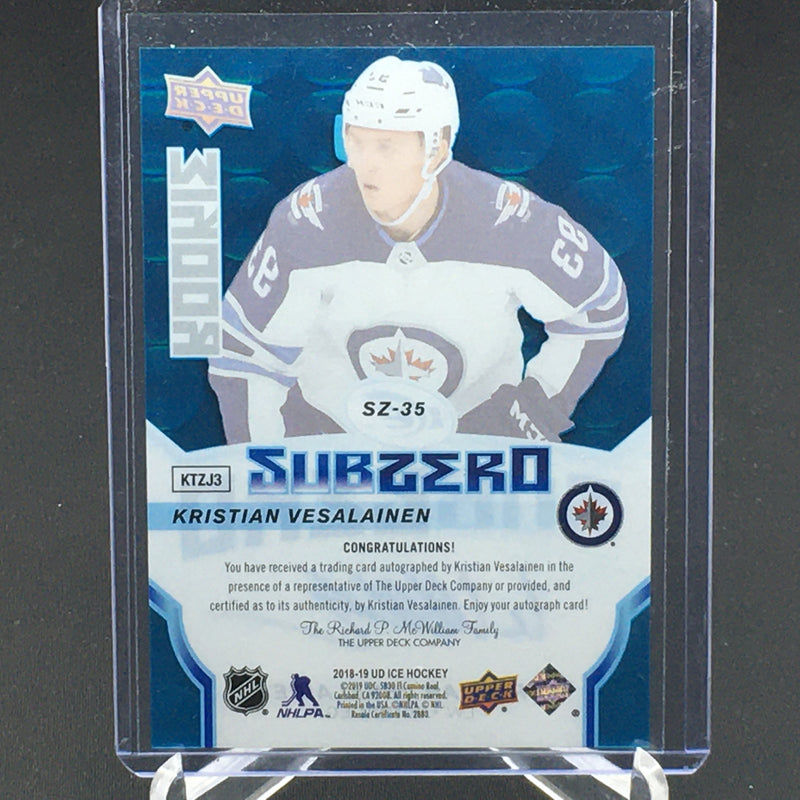 2018 UPPER DECK ICE - BLUE - SUBZERO - K. VESALAINEN -
