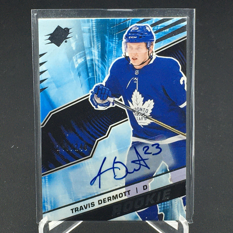 2018 UPPER DECK SPX - ROOKIE - T. DERMOTT - #R-TD - #'D/249 - AUTOGRAPH - RC