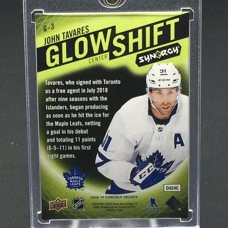 2018 UPPER DECK SYNERGY - GLOW SHIFT - J. TAVARES -
