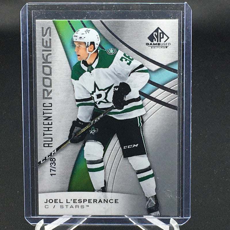 2019 UPPER DECK SP GAME USED - AUTHENTIC ROOKIES - J. LESPERANCE - #126 - #'D/38 - RC