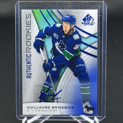 2019 UPPER DECK SP GAME USED - AUTHENTIC ROOKIES - G. BRISEBOIS - #102 - AUTOGRAPH - RC
