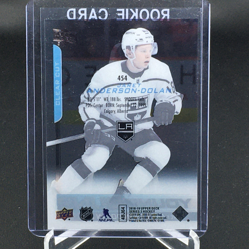2018 UPPER DECK SERIES ONE - CLEAR CUT - YOUNG GUNS  - J. ANDERSON DOLAN -