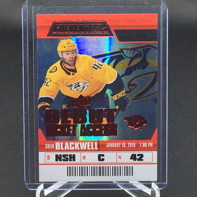 2019 UPPER DECK CREDENTIALS - DEBUT TICKET ACCESS -