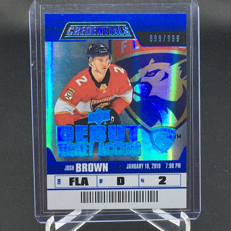 2019 UPPER DECK CREDENTIALS - DEBUT TICKET ACCESS -