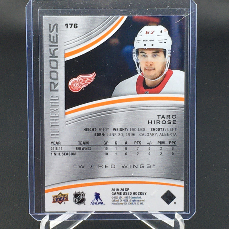 2019 UPPER DECK SP GAME USED - AUTHENTIC ROOKIES - T. HIROSE - #176 - #'D/118  - RC