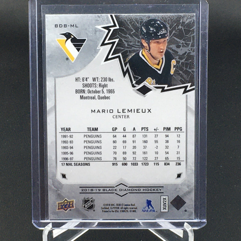 2018 UPPER DECK BLACK DIAMOND - M. LEMIEUX - #BDB-ML - #'D/249