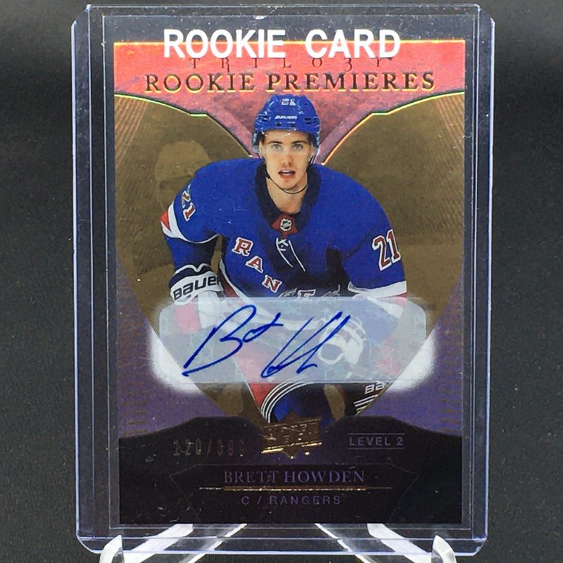 2018 UPPER DECK TRILOGY - ROOKIE PREMIERES - B. HOWDEN - #96 - #'D/399 - AUTOGRAPH - RC
