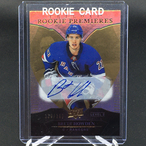 2018 UPPER DECK TRILOGY - ROOKIE PREMIERES - B. HOWDEN - #96 - #'D/399 - AUTOGRAPH - RC