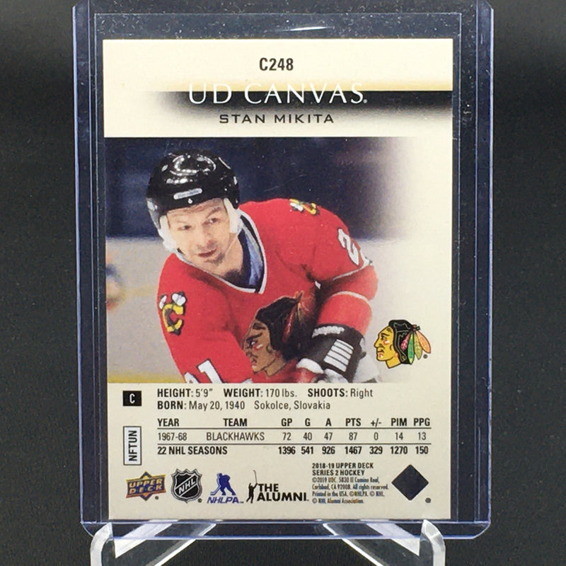 2018 UPPER DECK SERIES TWO - UD CANVAS - RETIRED - S. MIKITA -