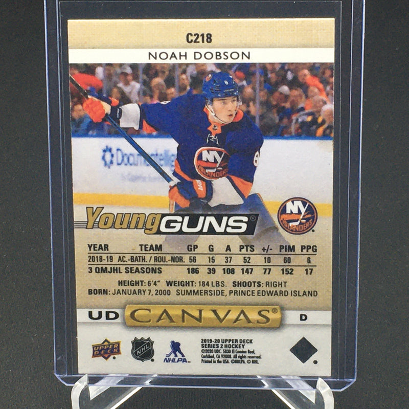 2019 UPPER DECK - UD CANVAS - YOUNG GUNS - N. DOBSON -