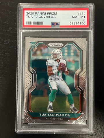 2020 PANINI PRIZM - T. TAGOVAILOA - #339 - PSA 8 - RC