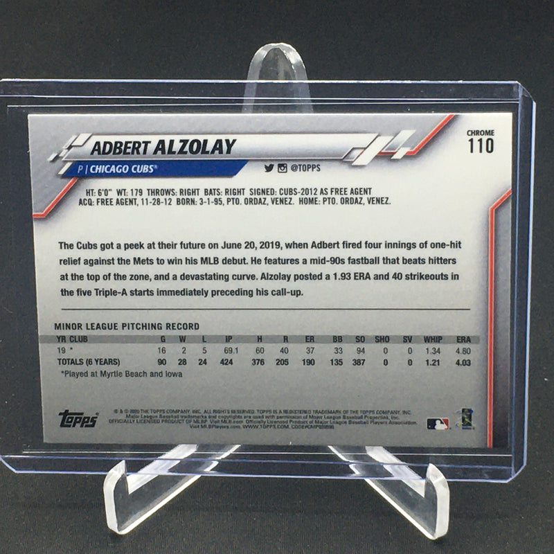 2020 TOPPS CHROME - PRISM REFRACTOR - A. ALZOLAY -