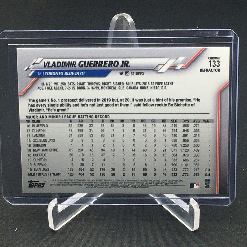 2020 TOPPS CHROME - PINK REFRACTOR - V. GUERRERO JR. -