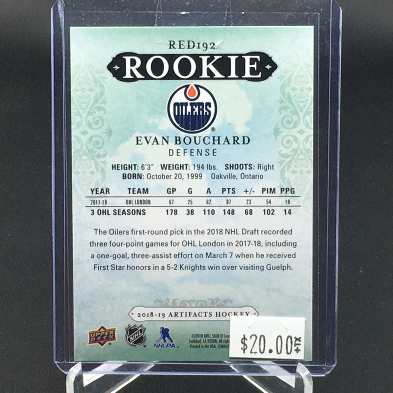 2018 UPPER DECK ARTIFACTS - ROOKIE - E. BOUCHARD - #RED192- #'D/799 - RC