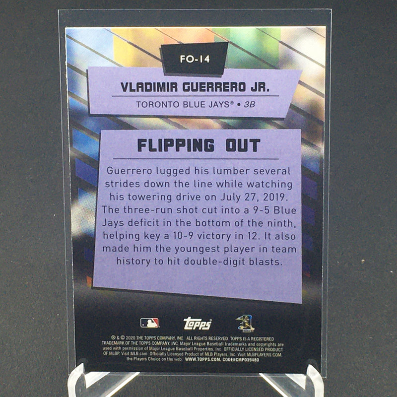 2020 TOPPS BIG LEAGUE - FLIPPING OUT - V. GUERRERO JR. -