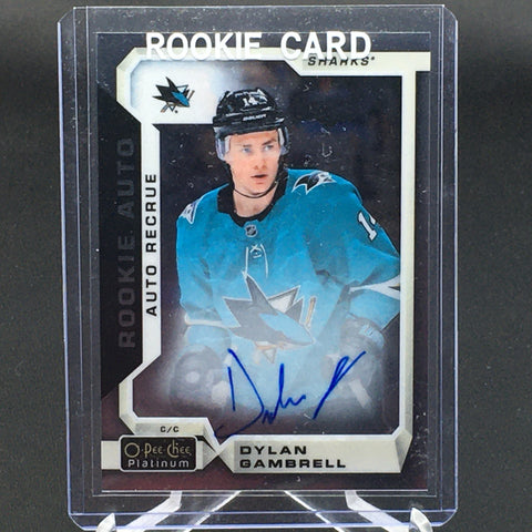 2018 UPPER DECK O-PEE-CHEE PLATINUM - ROOKIE AUTO - D. GAMBRELL - #R-DG - AUTOGRAPH