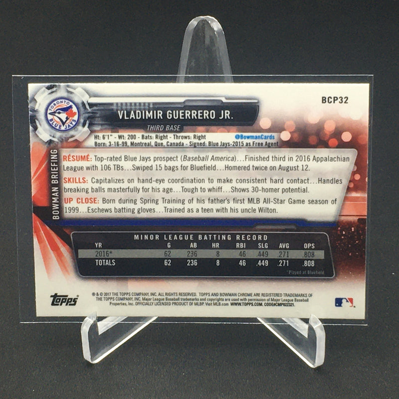 2017 TOPPS BOWMAN BOWMAN CHROME - V. GUERRERO JR. -