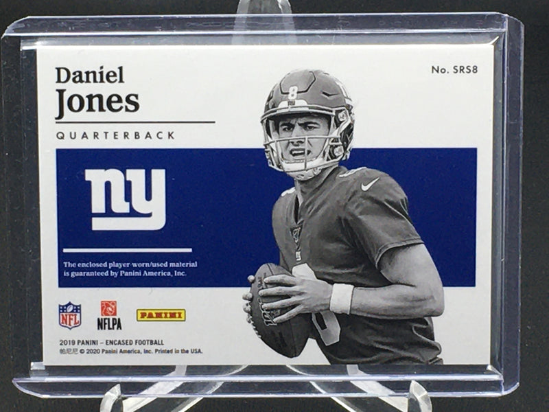 2019 PANINI ENCASED FOOTBALL - SUBSTANTIAL ROOKIE PATCHES - D. JONES - #SRSB - #'D/25 - AUTOGRAPH