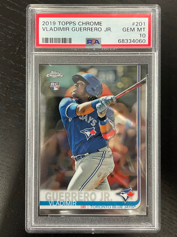 2019 TOPPS CHROME - V. GUERRERO JR. - #201 - PSA 10 - RC