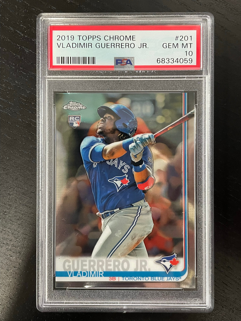 2019 TOPPS CHROME - V. GUERRERO JR. - #201 - PSA 10 - RC