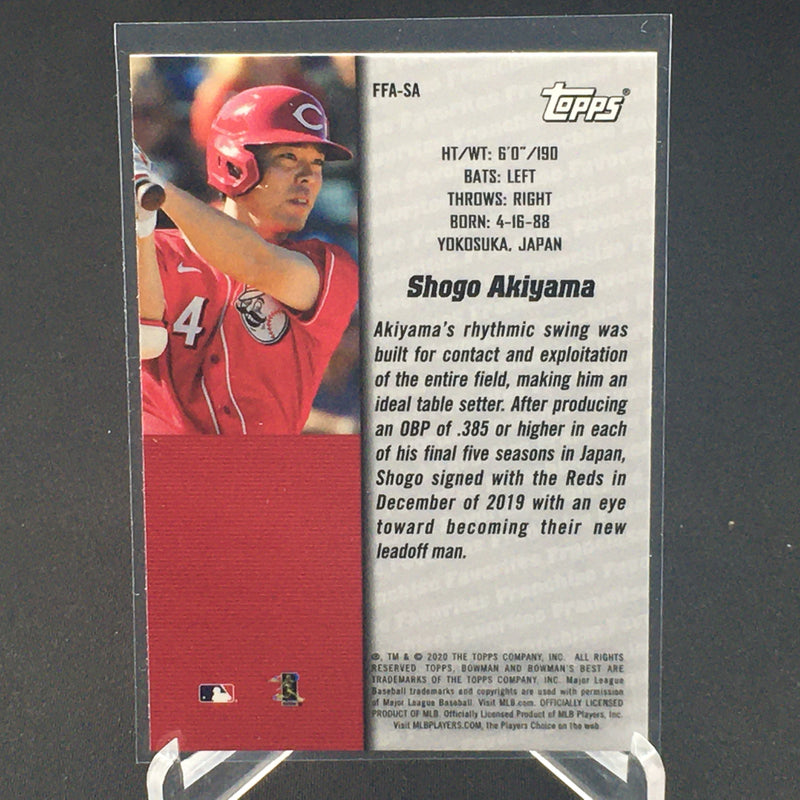 2020 TOPPS BOWMAN BEST - FRANCHISE FAVOURITES - S. AKIYAMA -