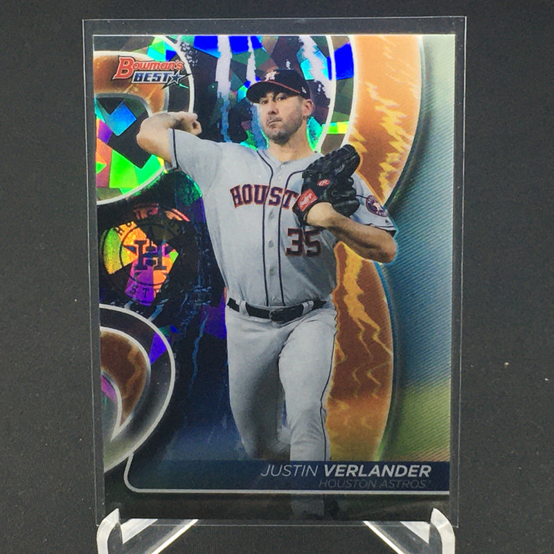 2020 TOPPS BOWMAN'S BEST - CRACKED ICE REFRACTOR - J. VERLANDER -