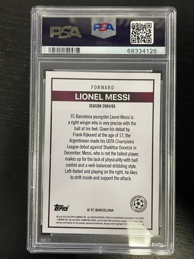 2020 TOPPS - THE LOST ROOKIE CARDS - L. MESSI - PSA 10